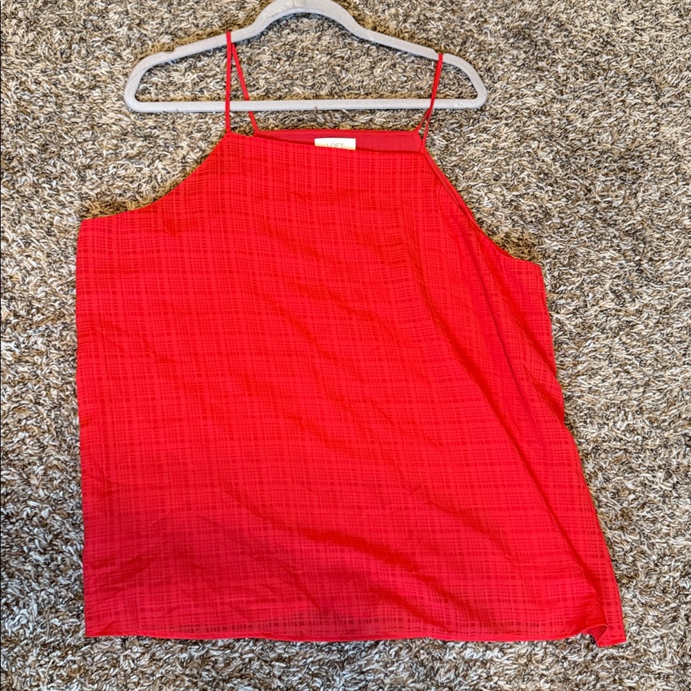 LOFT Vibrant Red Camisole